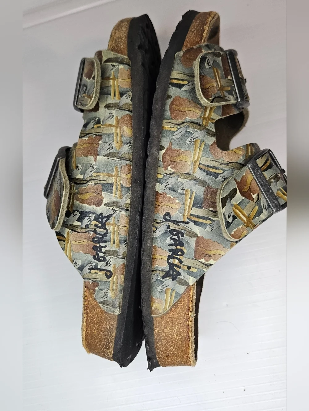 Papillio Jerry Garcia limited edition sandals Size L 8 M 6